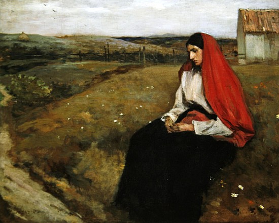 Woman in a landscape from Jean-Charles Cazin