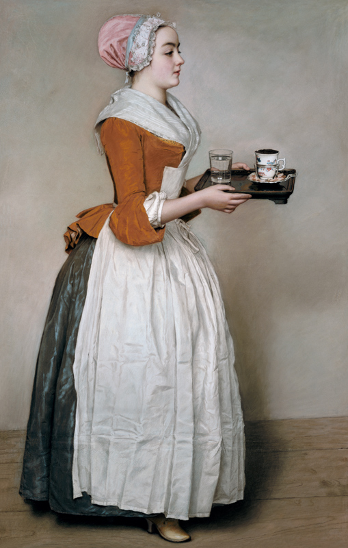 The Chocolate Girl from Jean-Étienne Liotard