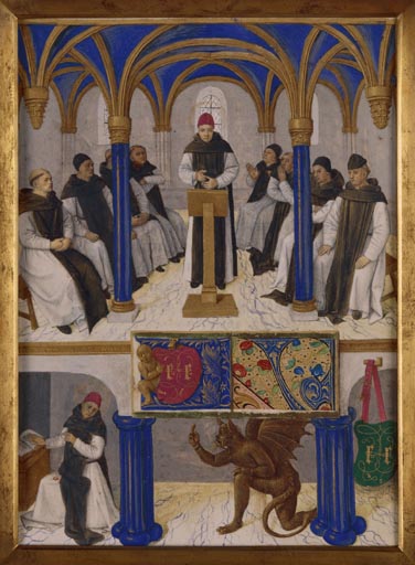 Saint Bernard enseignant from Jean Fouquet