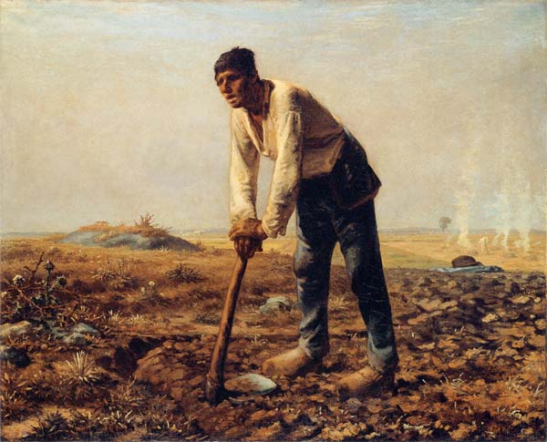 Man with a heel from Jean-François Millet