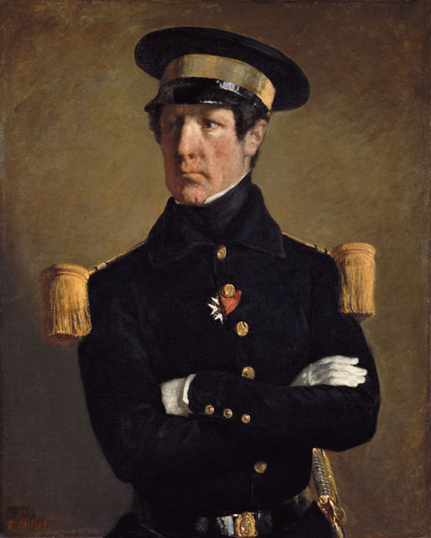 Pierre Claude Aimable Gachot, Naval Lieutenant, c. 1845 from Jean-François Millet