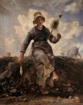 Spinning shepherdess (La fileuse)