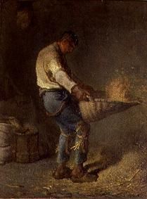 Un Vanneur (disconnect of the chaff of the grain) from Jean-François Millet