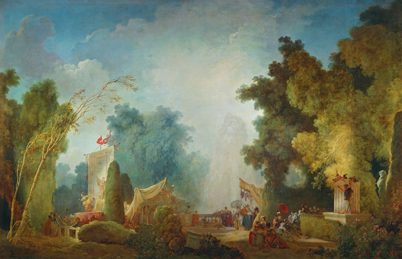 The feast in the park of St. Cloud. from Jean Honoré Fragonard