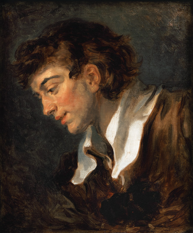 Head of a young Man from Jean Honoré Fragonard