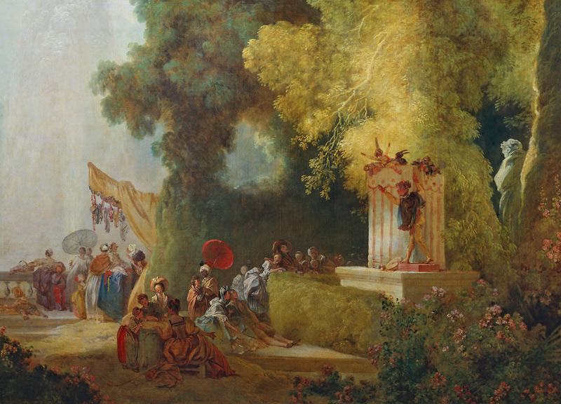 The Fete at Saint-Cloud, detail of the Puppet Show from Jean Honoré Fragonard