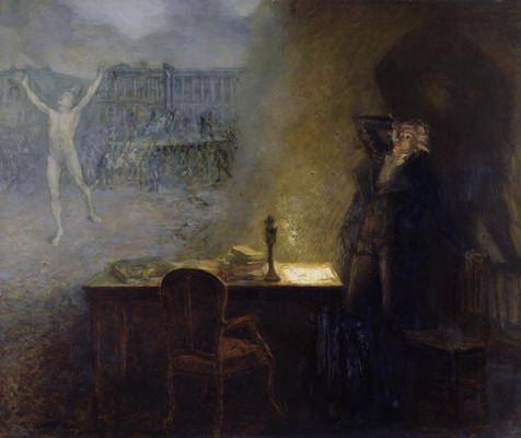 The Vision of Robespierre (oil on canvas) from Jean Joseph Weerts