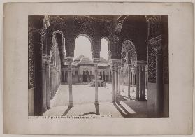 Granada: View into the lion court of the Alhambra
