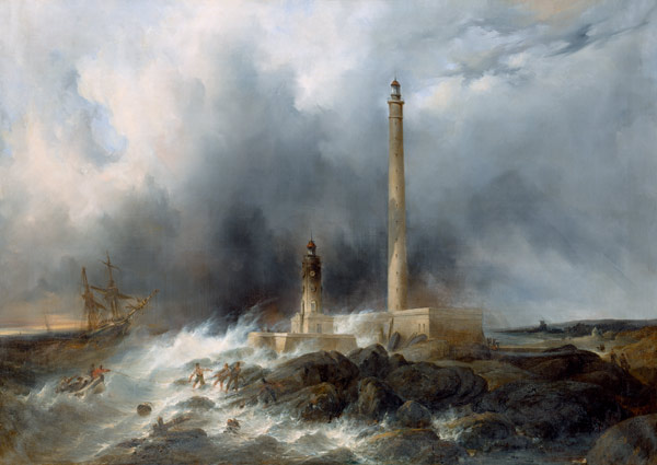 View of the Lighthouse at Gatteville from Jean Louis Petit