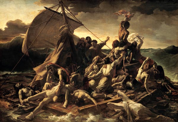 The raft of the Medusa from Jean Louis Théodore Géricault