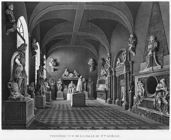First view of the 17th century room, Musee des Monuments Francais, Paris, illustration from ''Vues p from Jean Lubin Vauzelle