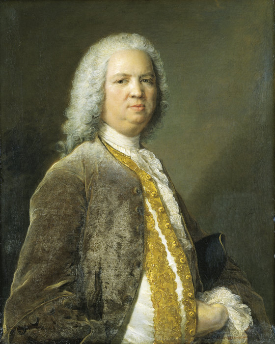 Portrait of the Frankfurt Banker Johann Georg Leerse from Jean-Marc Nattier