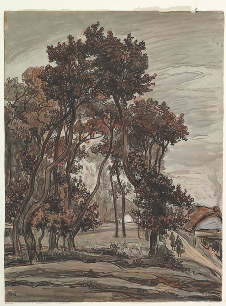 Landscape near Saint Jean de Mont from Jean Misceslas Peske