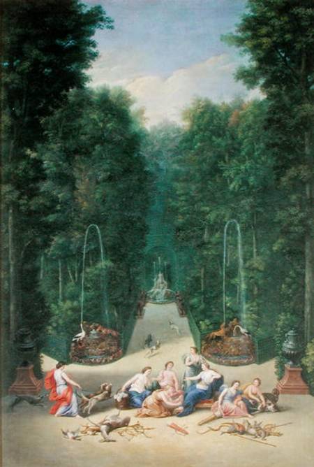 The Groves of Versailles: View of the Maze with Diana and her Nymphs from Jean the Younger Cotelle