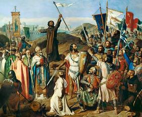 Procession of Crusaders around Jerusalem, 14th July 1099