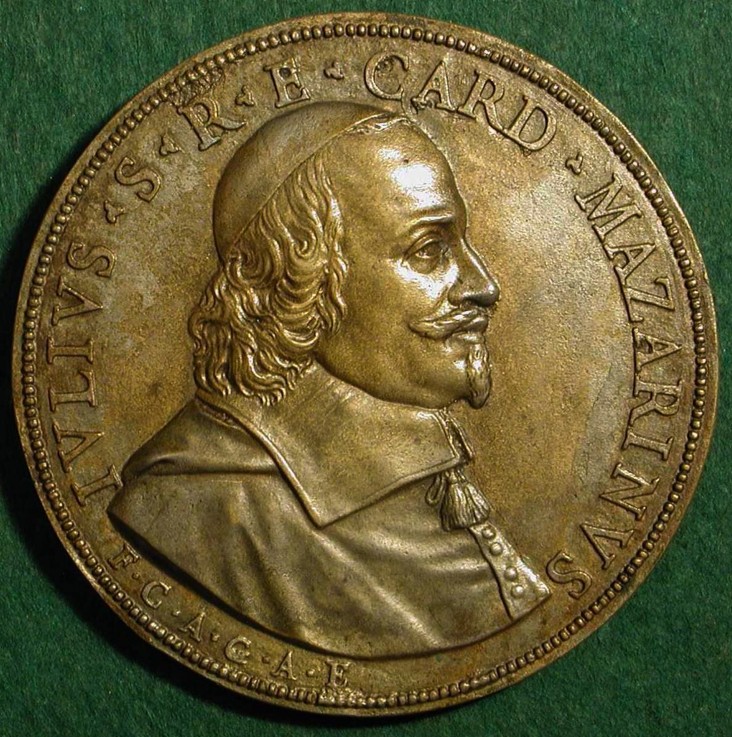 Medal Cardinal Mazarin from Jean Warin