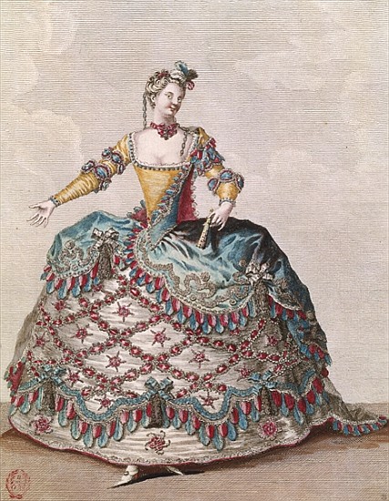 Costume for an Indian woman for the opera ballet ''Les Indes Galantes'' Jean-Philippe Rameau (1683-1 from Jean Baptiste Martin