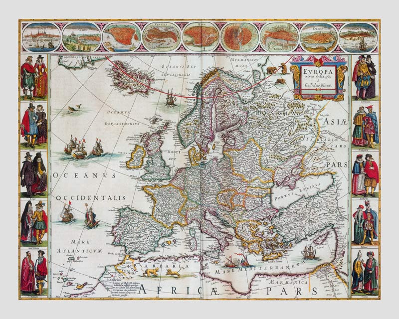 Europe Map (From: Atlas Maior) from Joan Blaeu