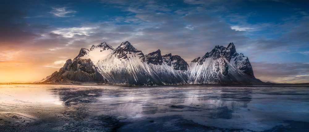 Iceland glory sunset from joanaduenas