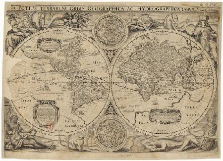 Nova totius terrarum orbis geographica ac hydrographica tabula (Map of the world)