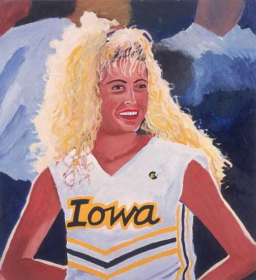 Iowa Cheerleader, 2001 (oil on panel)  from Joe Heaps  Nelson