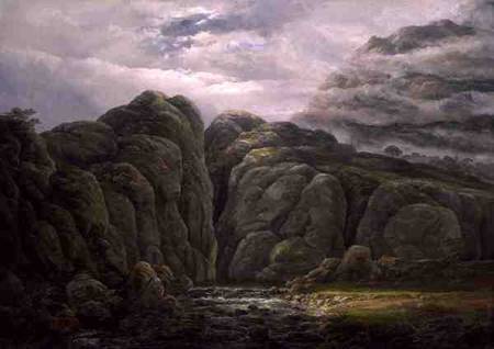 Norwegian Mountain Landscape from Johan Christian Clausen Dahl