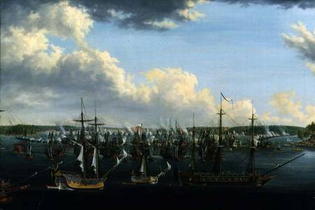 The Battle at Fredrikshamn from Johan Tietrich Schoultz