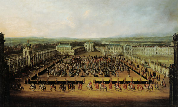 Caroussel Comique, Act in the Zwinger to Dresden 1722 from Johann Alexander Thiele