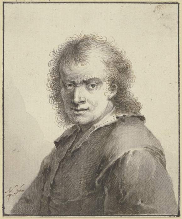 Brustbild eines bartlosen Mannes from Johann Andreas Benjamin Nothnagel