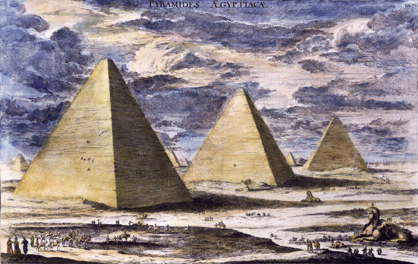 Giza , Pyramids from Johann Bernhard Fischer von Erlach