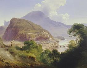 Salzburg view with capuchin mountain