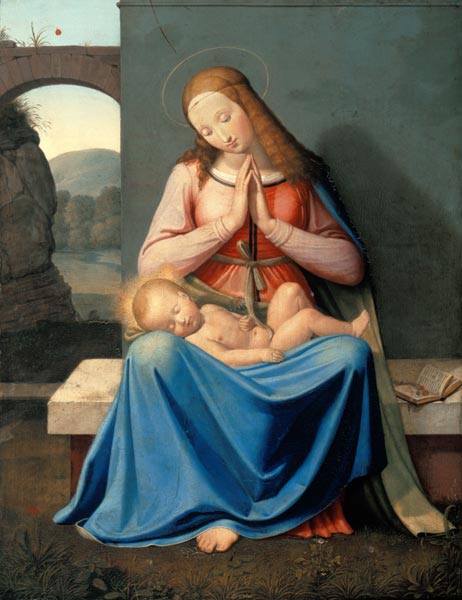 The Madonna in front of the wall from Johann Friedrich Overbeck