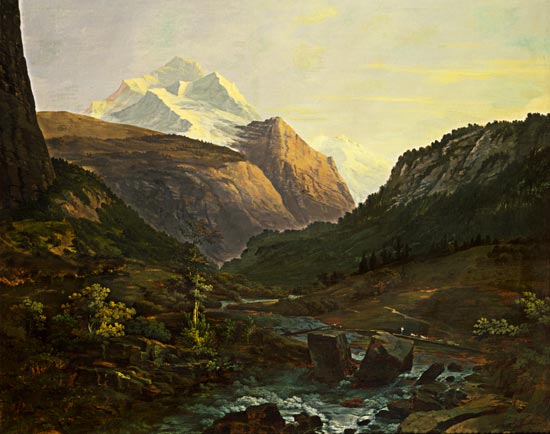 The Jungfrau and the Eiger from Johann Georg Volmar