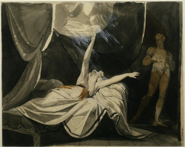 Kriemhild dreams of Siegfried from Johann Heinrich Füssli
