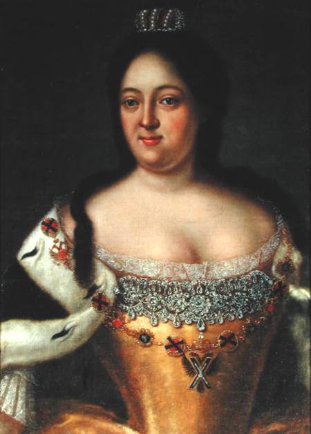Portrait of Empress Anna Ioannovna (1693-1740) from Johann Heinrich Wedekind