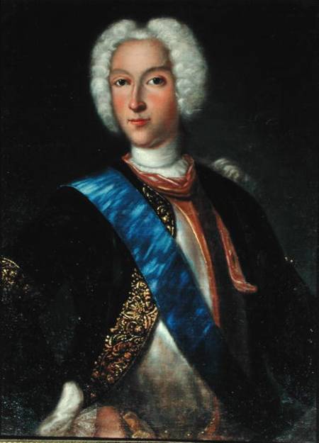 Portrait of Tsar Peter II (1715-1730) from Johann Heinrich Wedekind