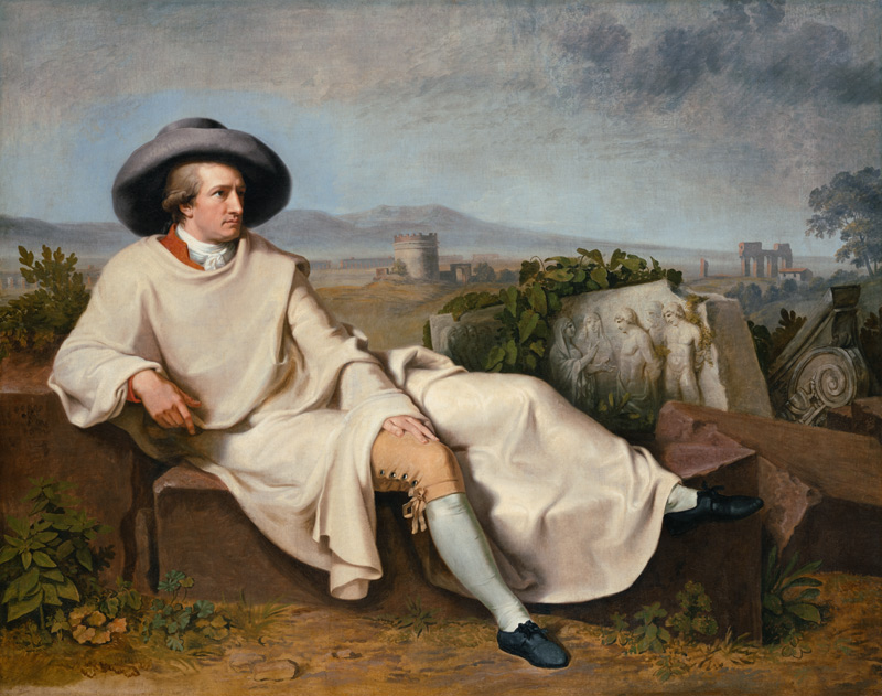 Goethe in the Roman Campagna from Johann Heinrich Wilhelm Tischbein