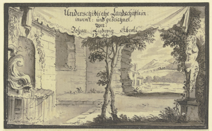 Title page from Johann Ludwig Aberli