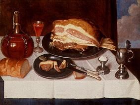 Quiet life with ham from Johann Michael Hambach