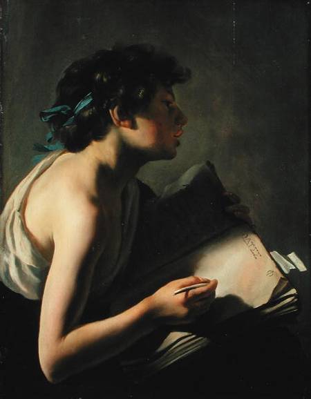 The Young Poet (Youth Transcribing Homer) from Johann Moreelse