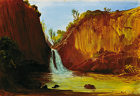 The waterfall of Regla. from Johann Moritz Rugendas