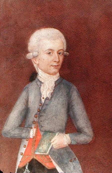 Wolfgang Amadeus Mozart from Johann Nepomuk della Croce