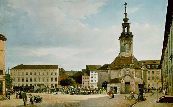 Der Spittelmarkt from Johann Philipp Eduard Gaertner