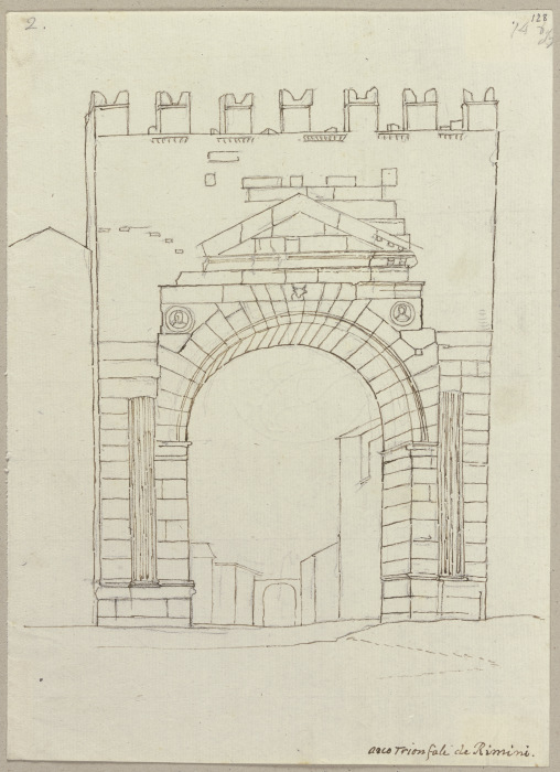 Arco Trionfale de Rimini from Johann Ramboux