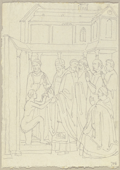 Aus dem Leben des Heiligen Stanislaus in der Kapelle des Heiligen in San Francesco in Assisi from Johann Ramboux