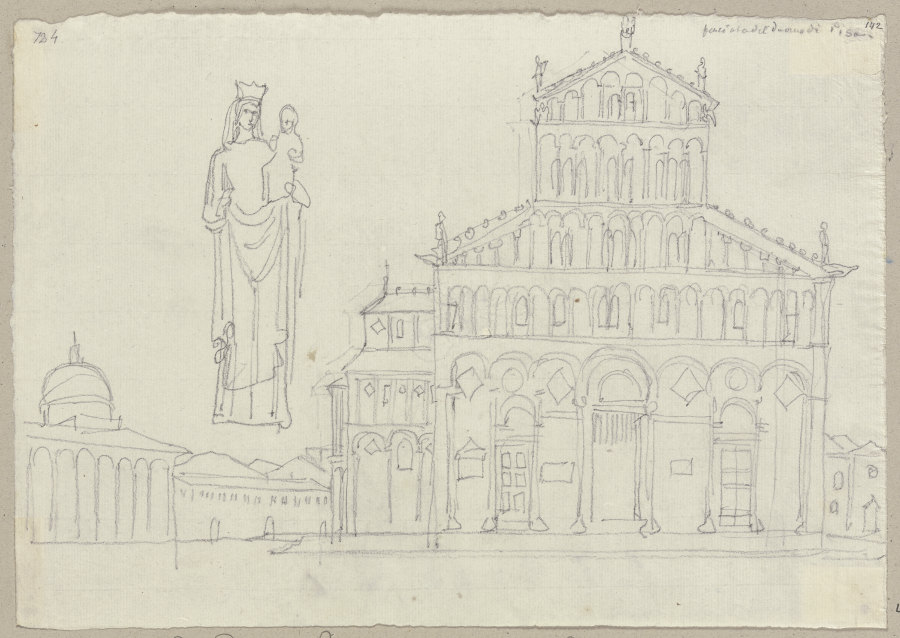 The cathedral of Pisa from Johann Ramboux