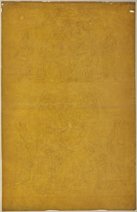 Detailansicht eines Altares von Duccio from Johann Ramboux