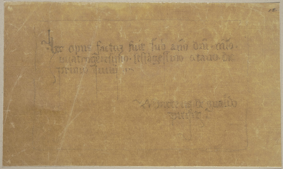 Die Nachschrift einer unbekannten Schrift from Johann Ramboux