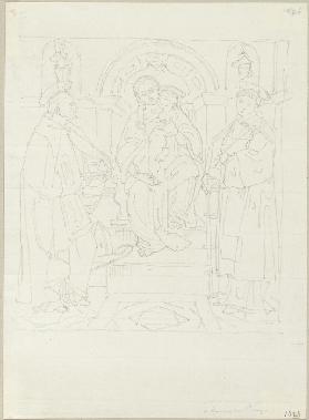 Die thronende Madonna mit Kind, der heilige Laurentius und ein heiliger Bischof, in San Lorenzo in P