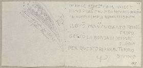 Eine ornamentale Studie sowie die Nachschrift einer Inschrift